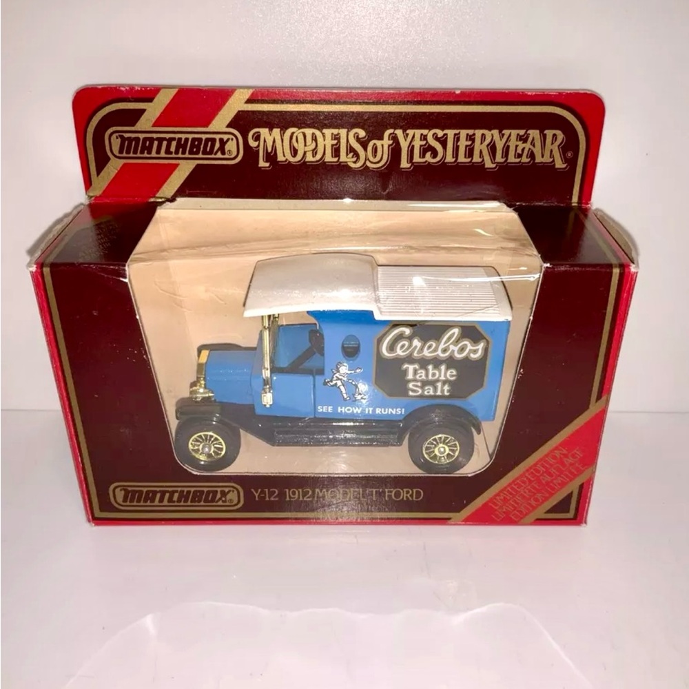 Matchbox Models of Yesteryear 1:35 Scale 1912 Ford Model T Y-12 Cerebos Salt